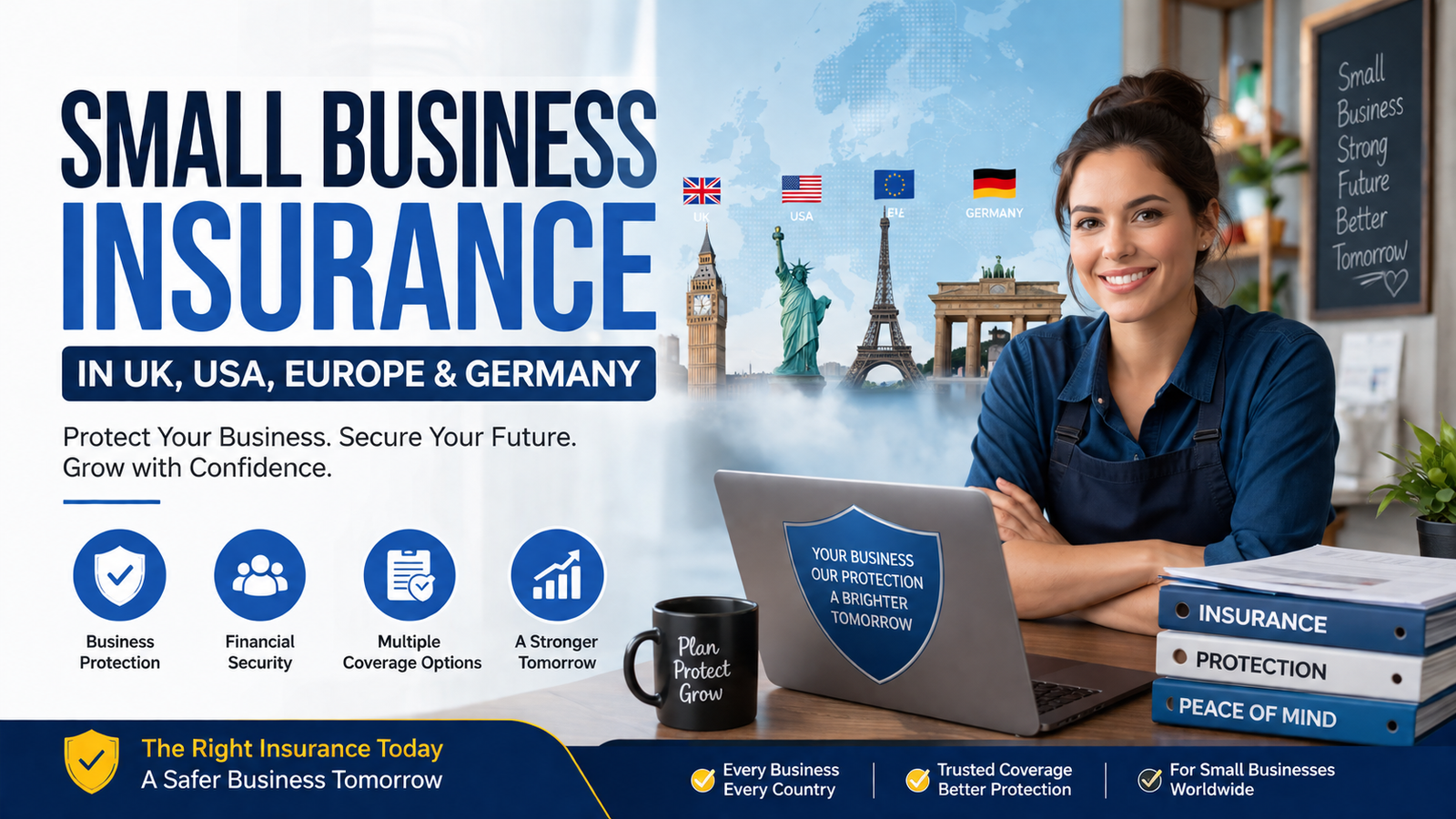 Small Business Insurance in UK, USA, Europe & Germany: Best Costs & Coverage Guide